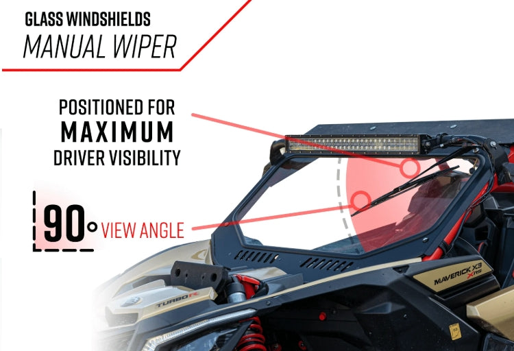 Can-am Maverick X3 Glass Windshield