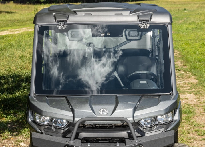 Can-Am Defender MaxDrive Power Flip Glass Windshield