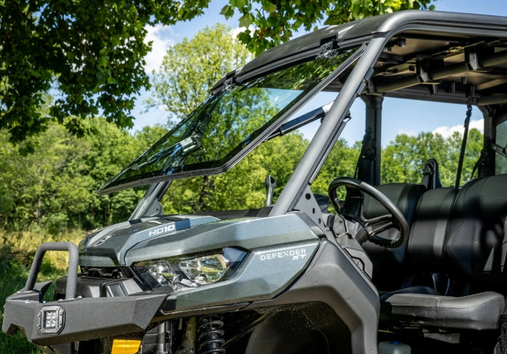 Can-Am Defender MaxDrive Power Flip Glass Windshield