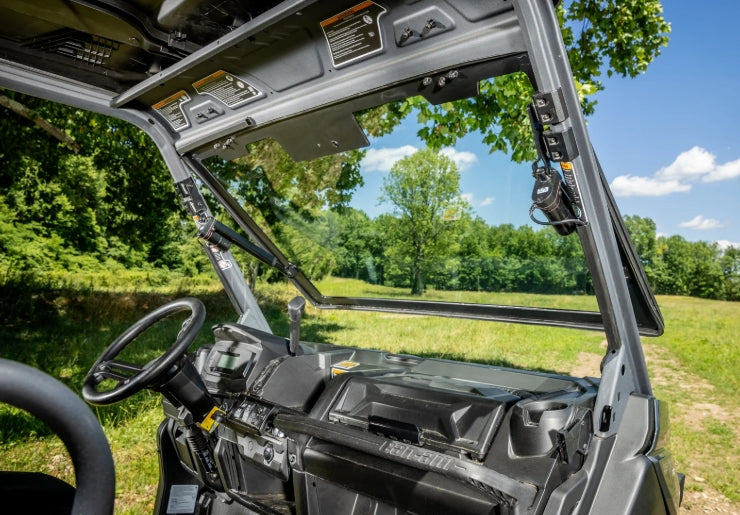 Can-Am Defender MaxDrive Power Flip Glass Windshield