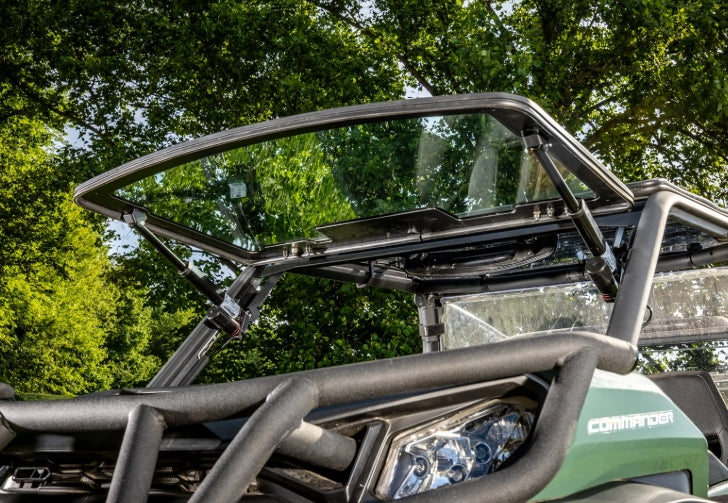 Can-Am Commander MaxDrive Power Flip Glass Windshield