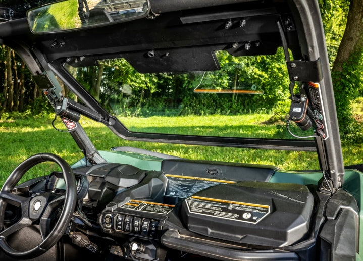 Can-Am Commander MaxDrive Power Flip Glass Windshield