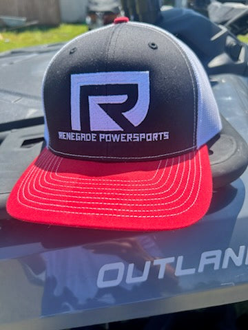 LOGO HAT- BLACK & RED