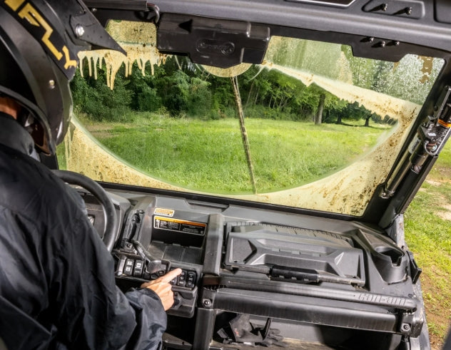 Electric UTV Windshield Wiper Kit for SuperATV MaxDrive Power Flip Glass Windshields