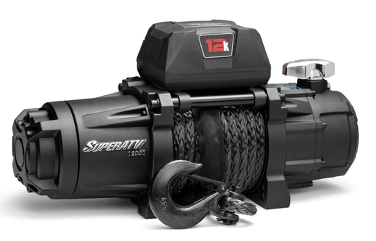 12,000 lb. Winch (with Wireless Remote & Synthetic Rope)